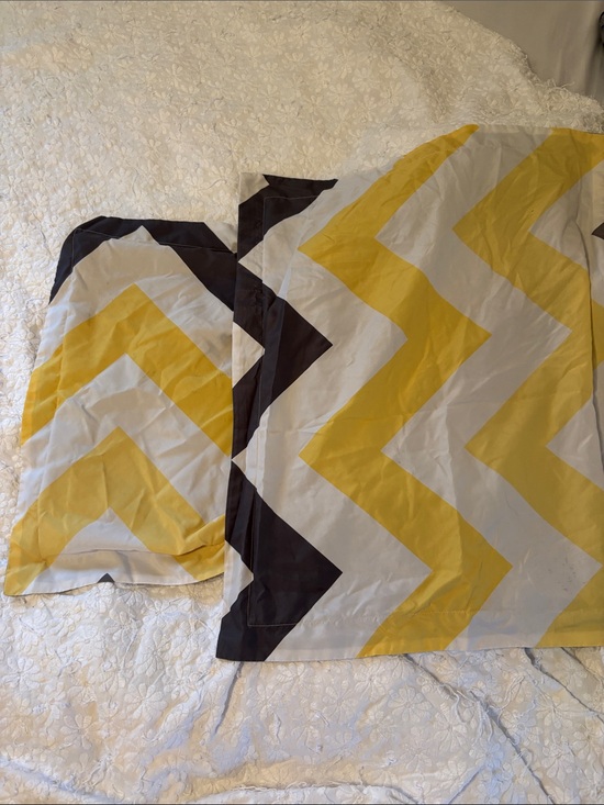 Walmart Other - Chevron Stripe Decorative Pillowcases in Yellow and Black